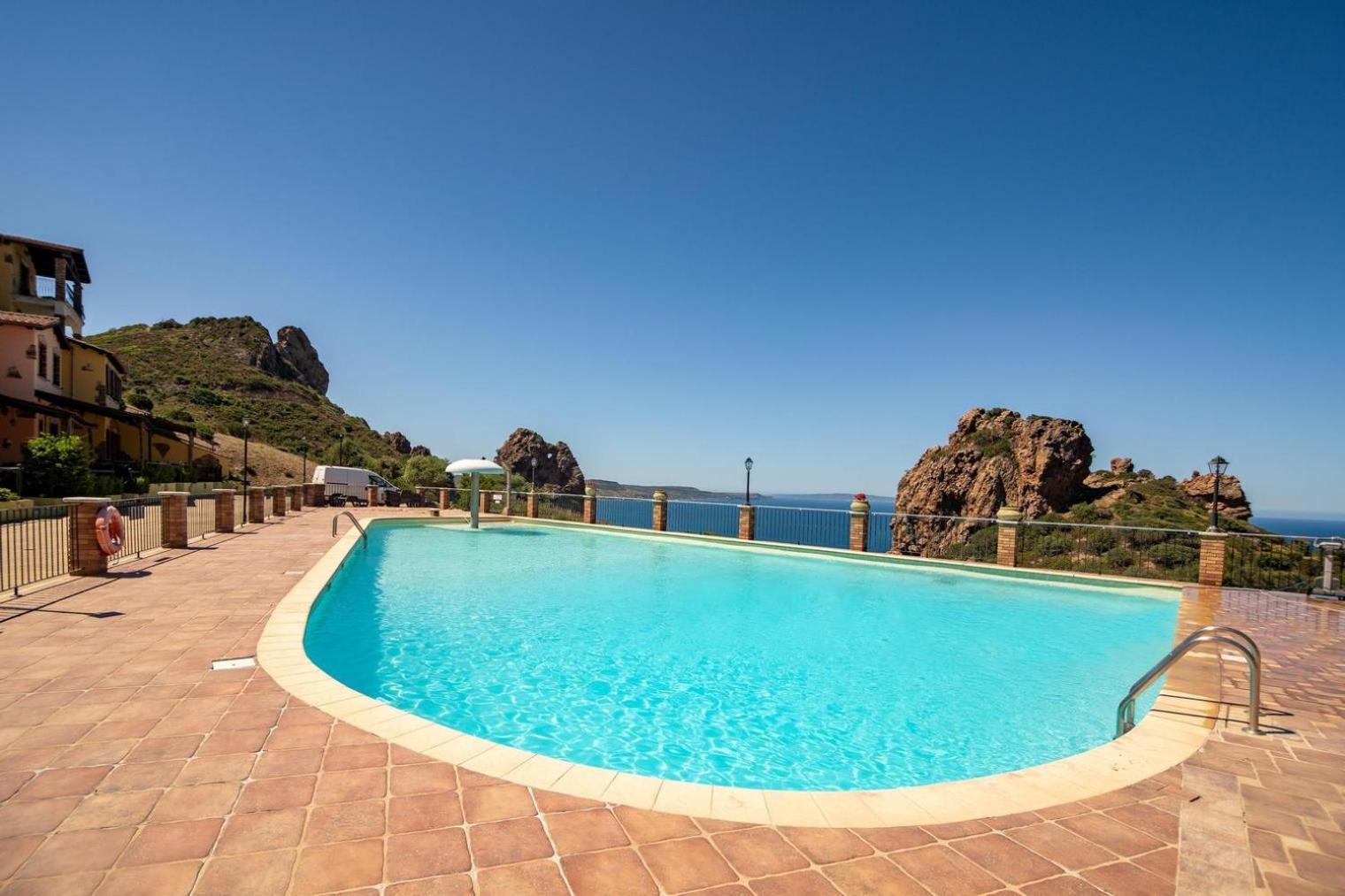 La Perla E Le Conchiglie Tanca Piras Vista Mare Villa Nebida Luaran gambar